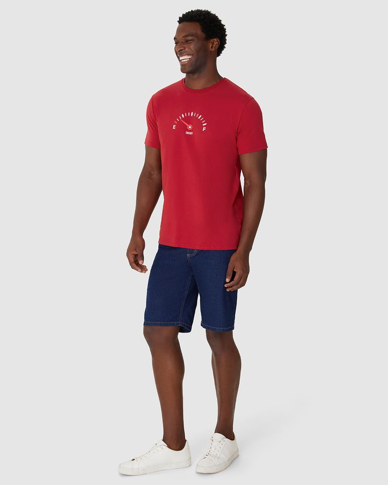 Camiseta Masculina Estampa Energy Em Algodão
