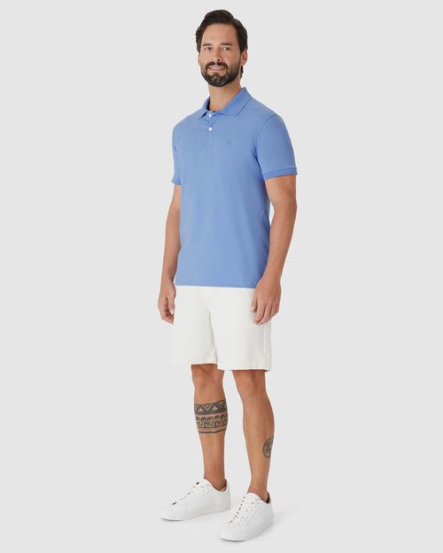 Camisa Polo Básica Masculina Regular Em Algodão