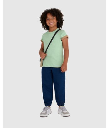Calça Infantil Menino Jogger Cós Elástico Em Jeans Moletom Malwee Kids