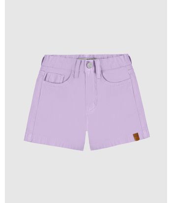 Shorts Infantil Menina Cintura Elástico Ajustável Em Sarja Stretch Malwee Kids