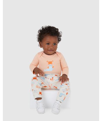 Calça Infantil Unissex Estampada Cós Elástico Em Algodão Malwee Kids