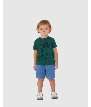 Camiseta Infantil Menino Onça Turbo Ativada! Em Malha Botonê Malwee Kids