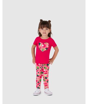 Conjunto Infantil Menina Diversão Amor Amizade Em Algodão Malwee Kids