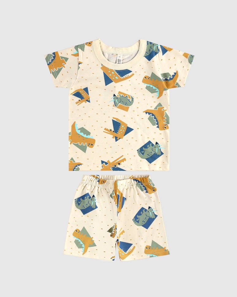 Pijama Infantil Menino Estampado Brilha No Escuro Em Algodão Malwee Kids