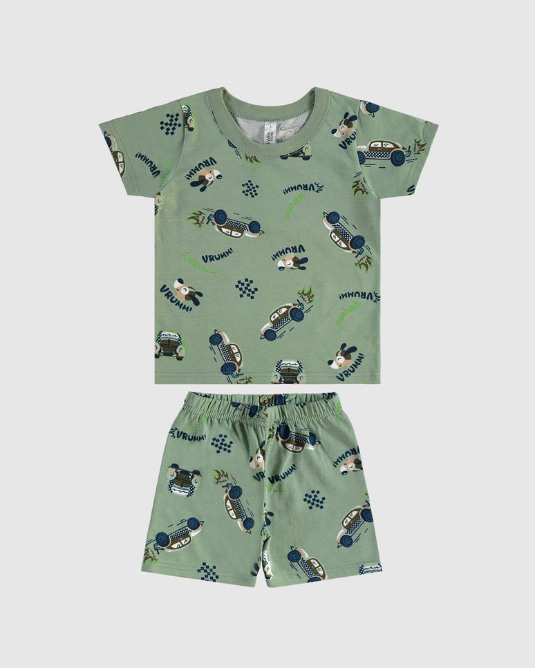 Pijama Infantil Menino Estampado Brilha No Escuro Em Algodão Malwee Kids