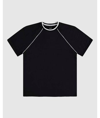 Camiseta Menino Manga Curta Raglan Em Malha Texturizada Malwee Kids