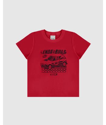 Camiseta Infantil Menino Lenda Das Ruas Em Algodão Malwee Kids