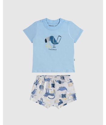 Conjunto Infantil Menino Estampa Tucano Em Algodão Malwee Kids