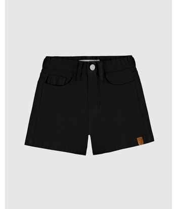 Shorts Infantil Menina Cintura Elástico Ajustável Em Sarja Stretch Malwee Kids