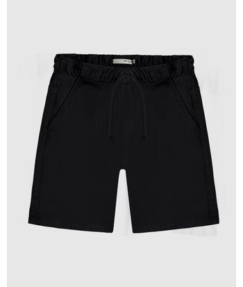 Bermuda Infantil Menino Cadarço Frontal Em Sarja Com Elastano Malwee Kids