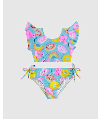 Biquíni Infantil Menina Dia De Sol! Em Malha UV50+ Malwee Kids
