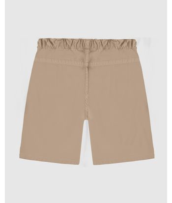 Bermuda Infantil Menino Cadarço Frontal Em Sarja Com Elastano Malwee Kids