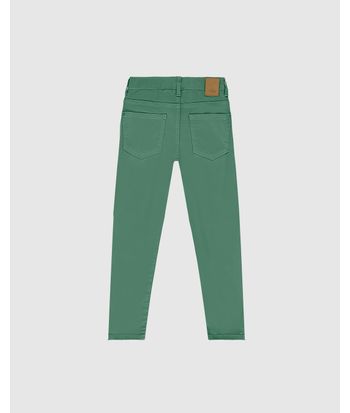 Calça Infantil Menino Skinny Cintura Ajustável Em Sarja Stretch Malwee Kids