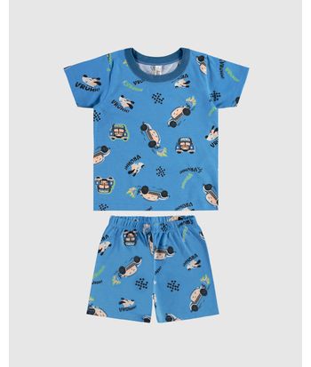 Pijama Infantil Menino Estampado Brilha No Escuro Em Algodão Malwee Kids