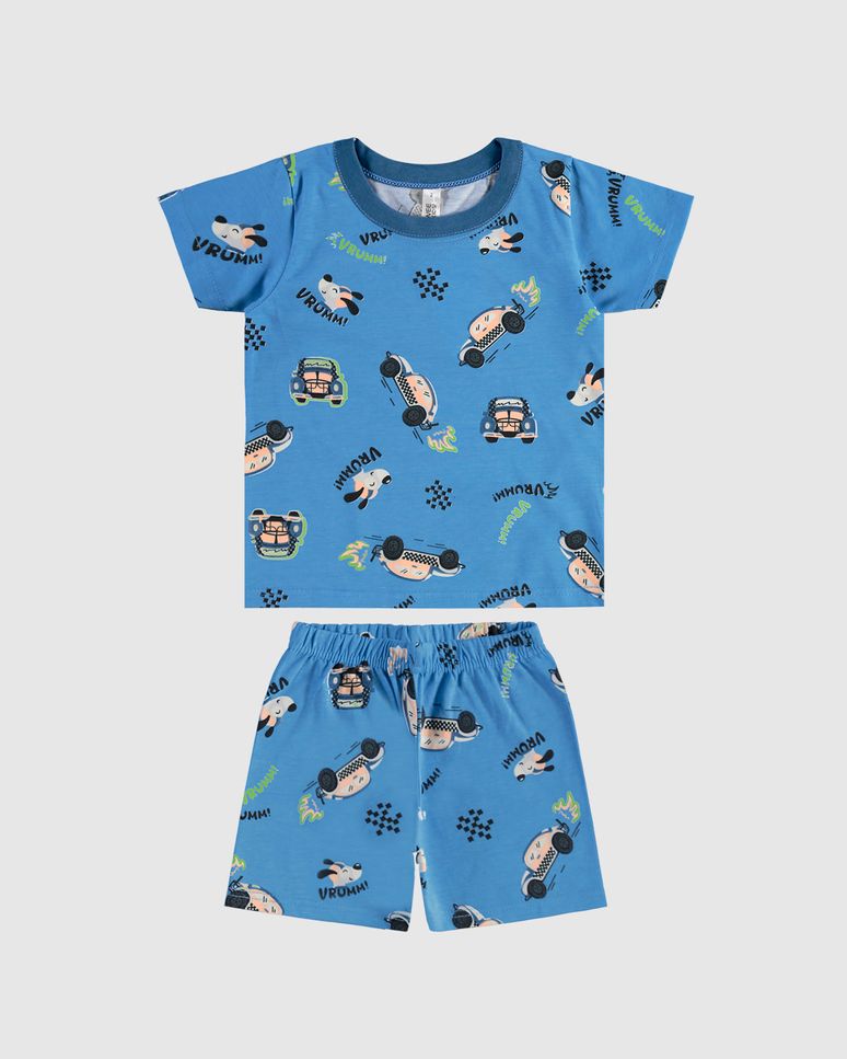 Pijama Infantil Menino Estampado Brilha No Escuro Em Algodão Malwee Kids