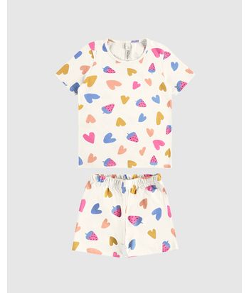 Pijama Infantil Menina Estampado Brilha No Escuro Em Algodão Malwee Kids