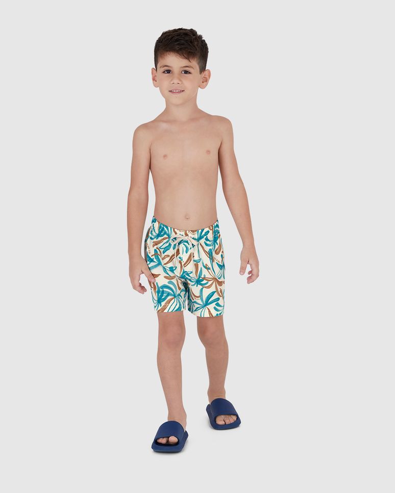 Kit 2 Shorts De Banho Infantil Menino Em Microfibra Malwee Kids