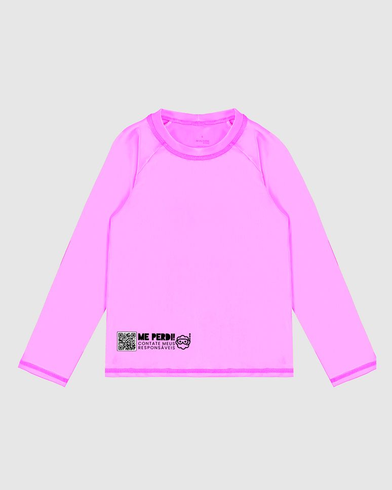 Camiseta Praia Infantil Menina Me Encontre Especial Com QR Code Malwee Kids