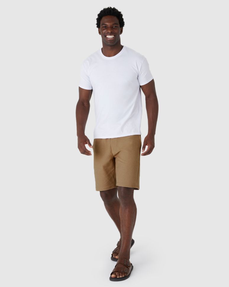 Bermuda Masculina Comfort Bolso Funcional Em Moletom Sarjado