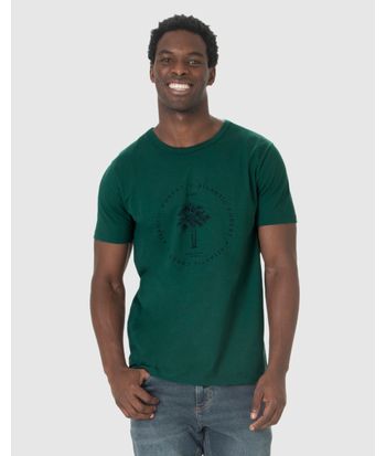 Camiseta Masculina Manga Curta Explore The Nature 1968 Em Algodão