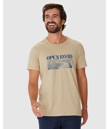 Camiseta Masculina Open Road Go Where You Feel Most Alive Em Algodão