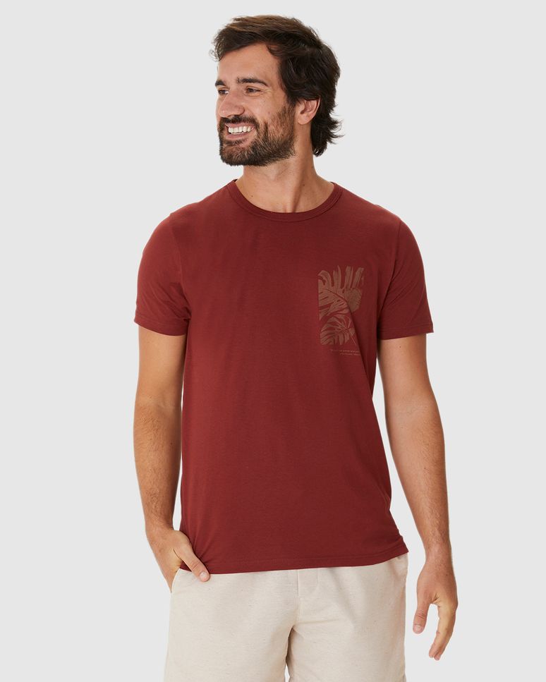 Camiseta Masculina Decote Redondo We Care For The Planet Em Algodão