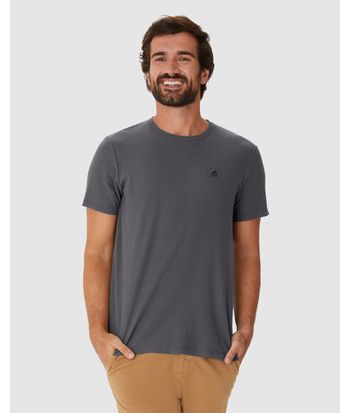 Camiseta Masculina Estampa Com Puff Em Malha Texturizada