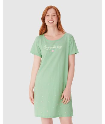 Camisola T-Shirt Feminina Enjoy The Day Em Algodão