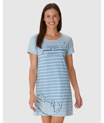 Camisola T-shirt Feminina Chasing Good Times Em Algodão