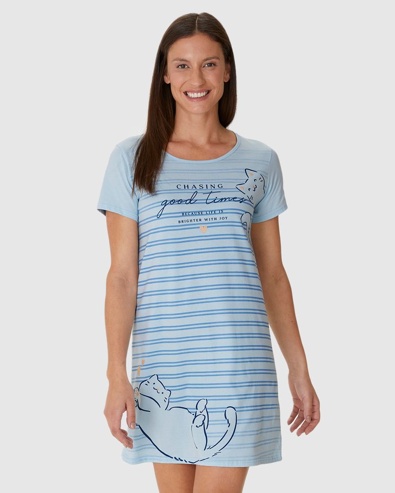 Camisola T-shirt Feminina Chasing Good Times Em Algodão