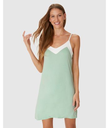 Camisola Feminina Slim Decote V Recorte Alça Fina Em Viscose Stretch