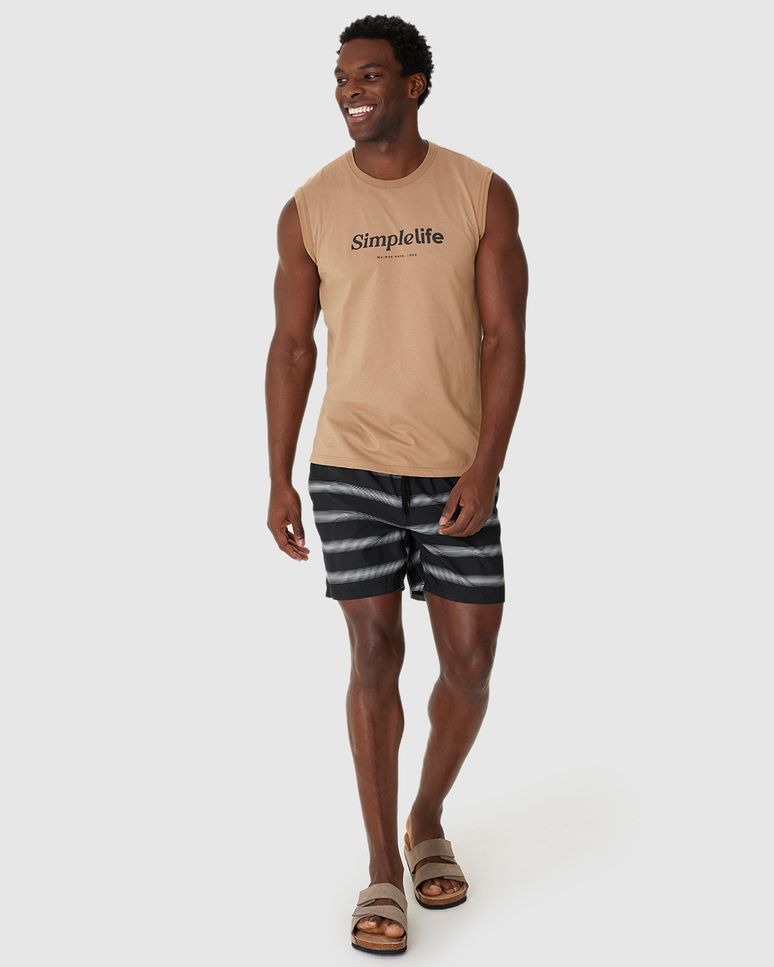 Shorts Masculino Cadarço Funcional Em Microfibra