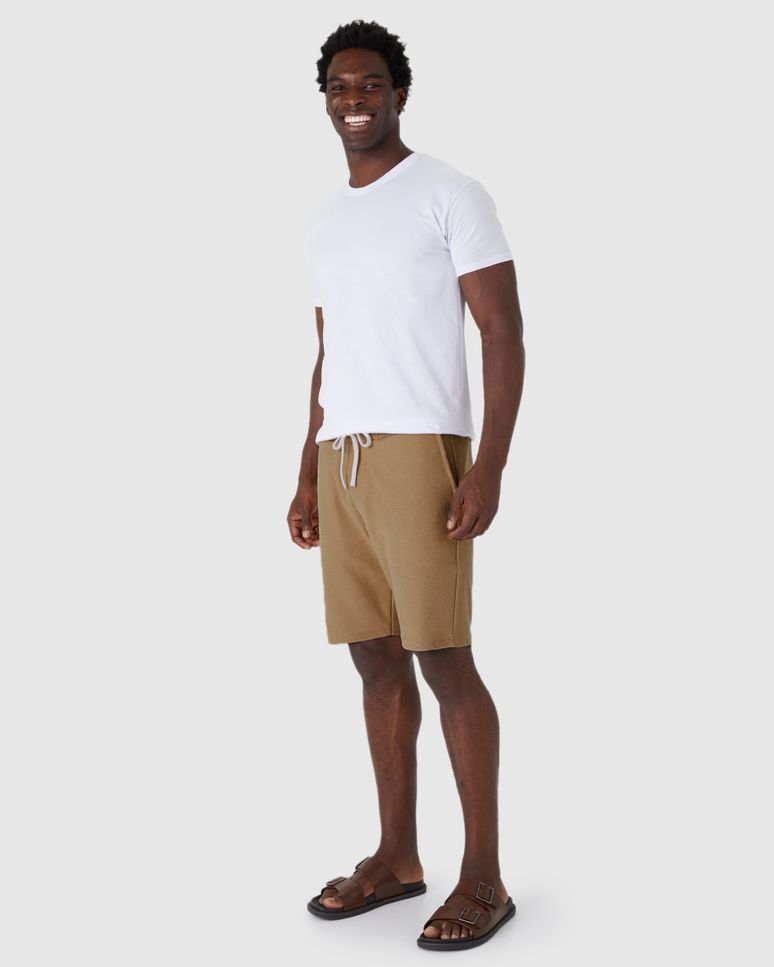 Bermuda Masculina Comfort Bolso Funcional Em Moletom Sarjado