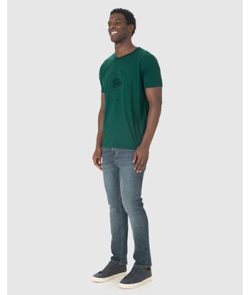 Camiseta Masculina Manga Curta Explore The Nature 1968 Em Algodão