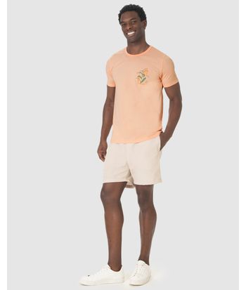 Camiseta Masculina Estampa Frontal Manga Curta Em Algodão