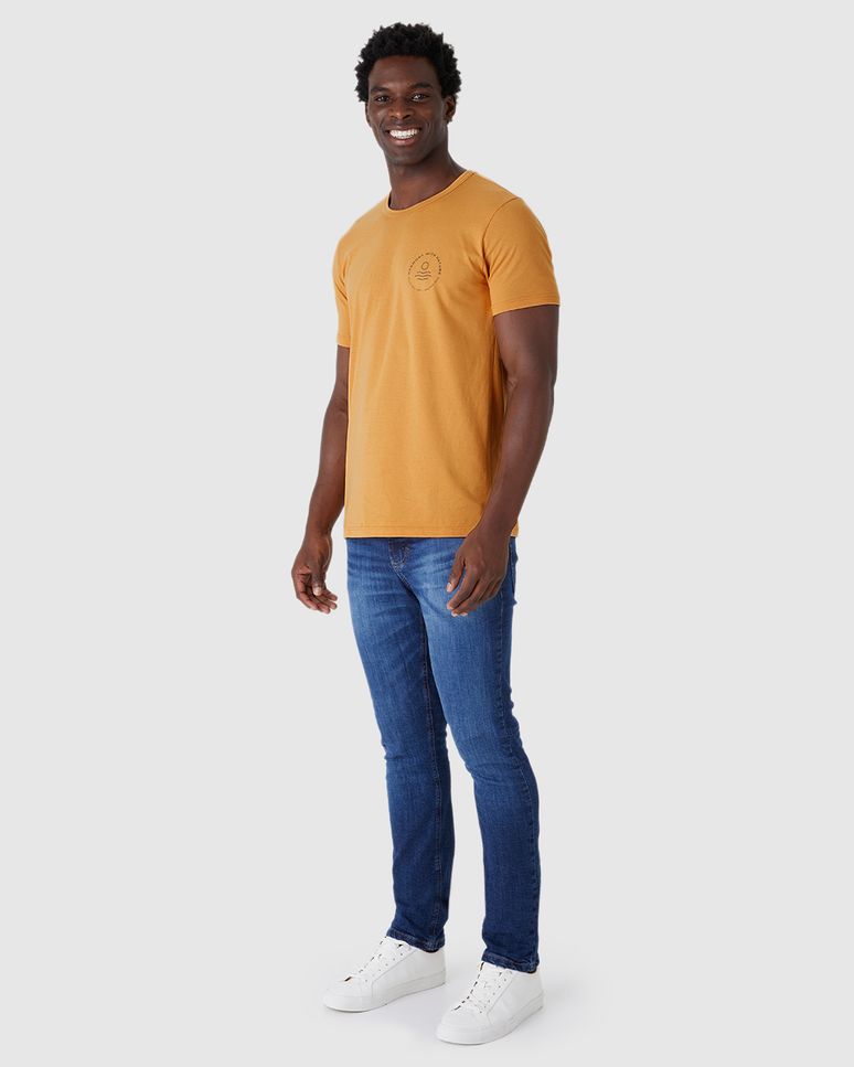 Camiseta Masculina Decote Redondo Harmony With Nature Em Algodão