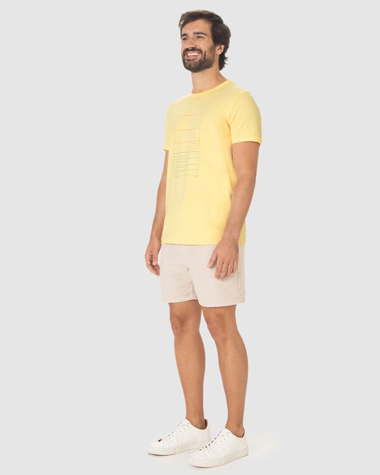 Camiseta Masculina Decote Redondo Colors Of Nature Em Algodão