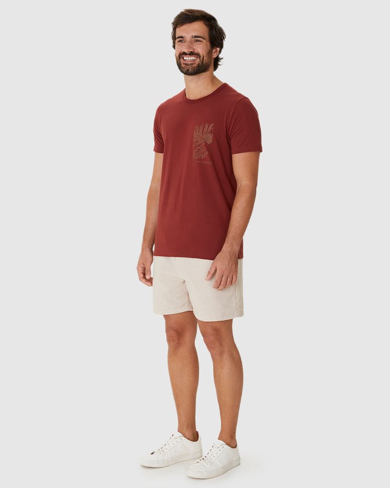 Camiseta Masculina Decote Redondo We Care For The Planet Em Algodão