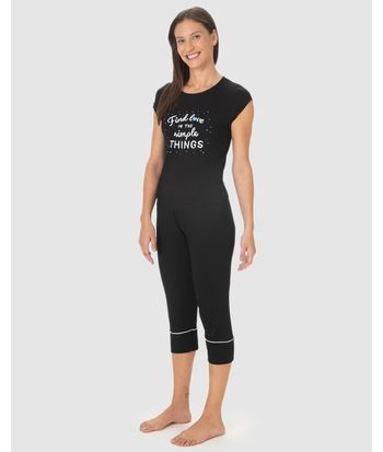 Pijama Longo Feminino Find Love In The Simple Things Em Viscose Stretch