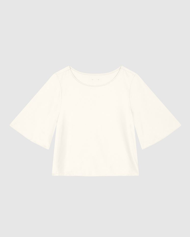 Blusa Box Feminina Decote Canoa Em Crepe De Viscose - ENFIM