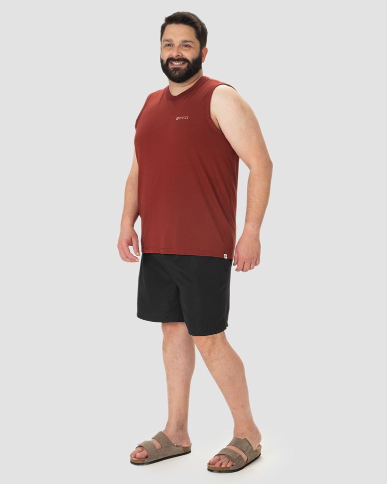 Regata Masculina Plus Size Believe In The Future Em Algodão