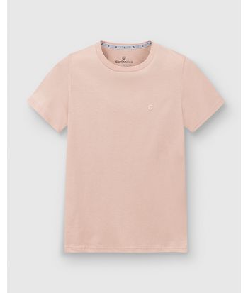 Camiseta Menino Manga Curta Em Algodão Pima - Carinhoso