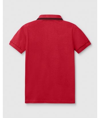 Camisa Polo Menino Peitilho Frontal Em Algodão - Carinhoso