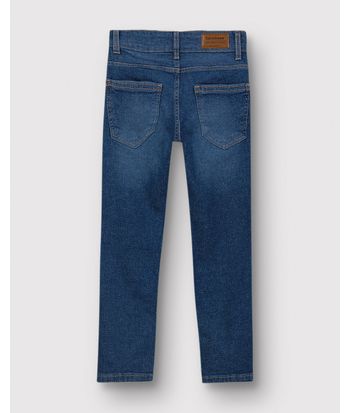 Calça Menino Slim Em Jeans Com Elastano - Carinhoso