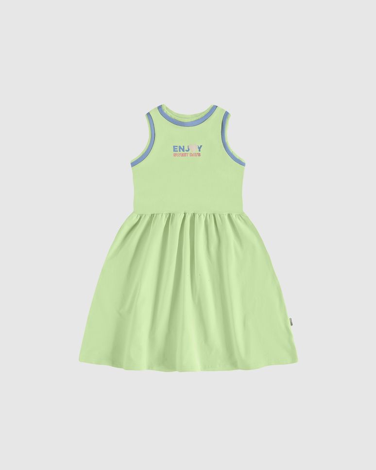 Vestido Infantil Rodado Enjoy Sweet Days Em Algodão Malwee Kids