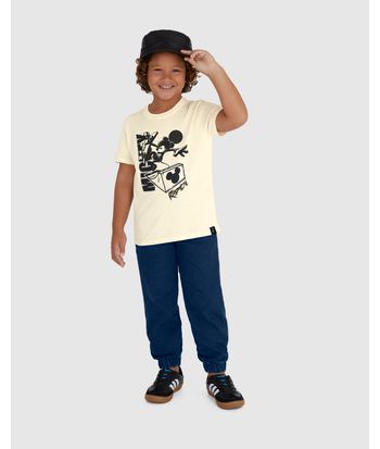 Camiseta Infantil Menino Radical Mickey Disney Em Algodão Malwee Kids