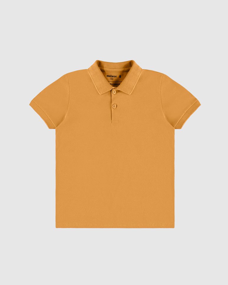 Camisa Polo Infantil Menino Peitilho Frontal Em Algodão Malwee Kids