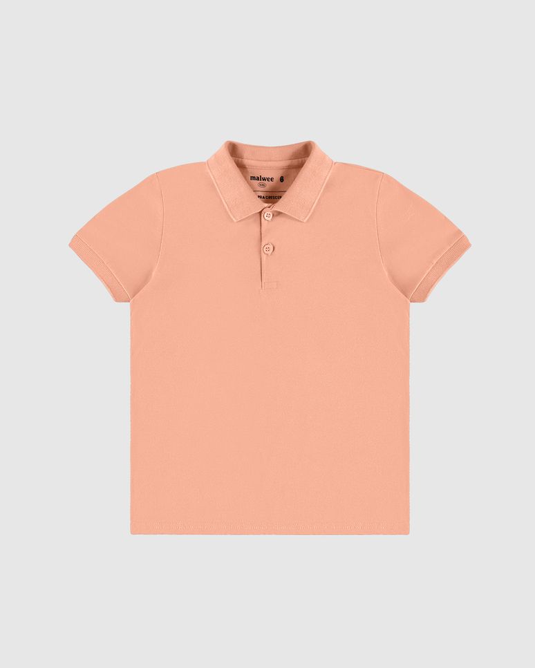 Camisa Polo Infantil Menino Peitilho Frontal Em Algodão Malwee Kids