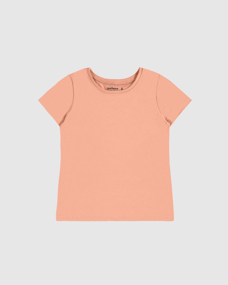 Blusa Infantil Menina Decote Redondo Em Algodão Malwee Kids