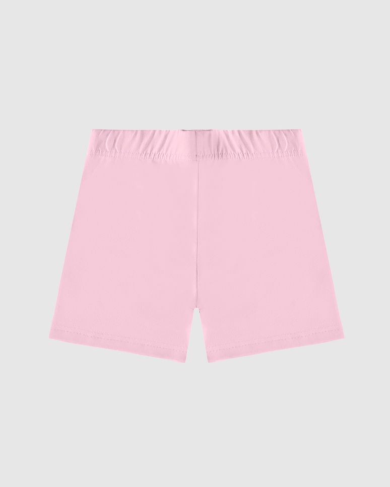 Shorts Infantil Menina Cós Elástico Em Algodão Malwee Kids